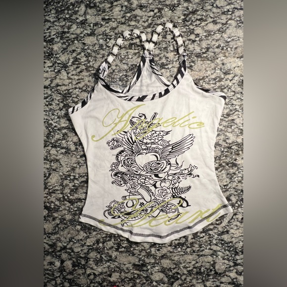 otherr Tops - Athletic Graphic White Tank Top